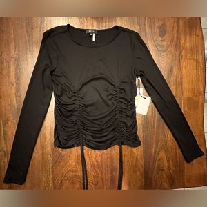 Long Sleeve Double Cinched Crop Top